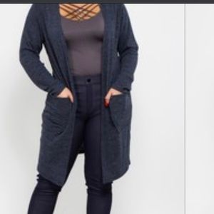 Knit Wrap Cardigan with Pockets